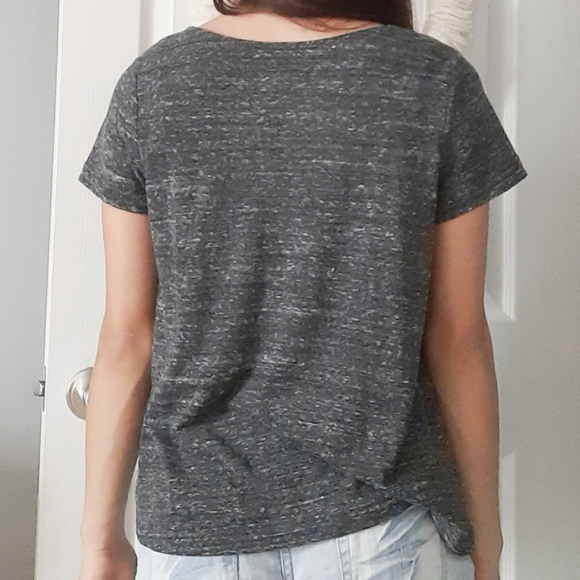 🖤 Cross-lace Detail Tee - Picture 3 of 5